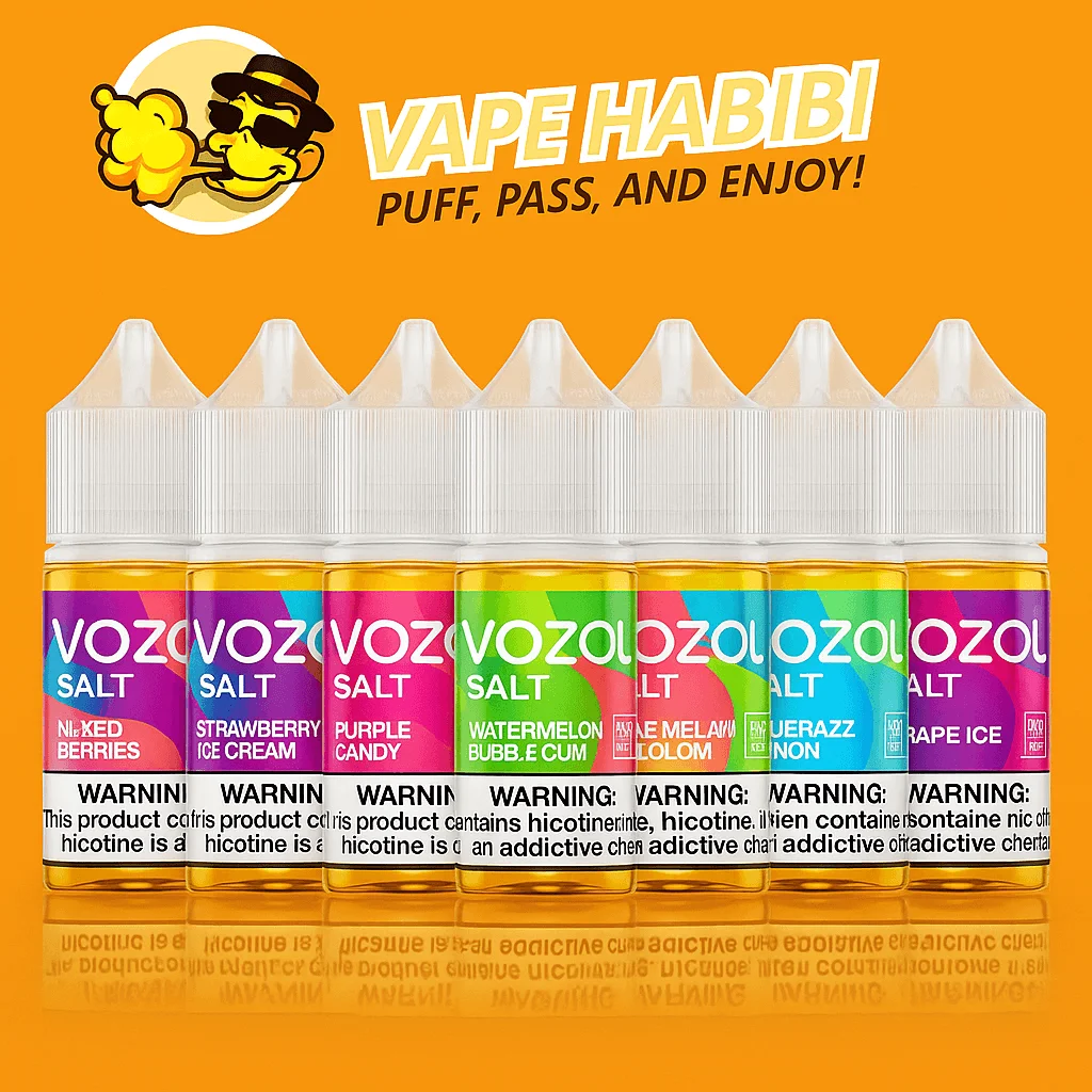 VOZOL 30mg/50mg Salt Nic 30ml Dubai vape liquid flavors by Vape Habibi.