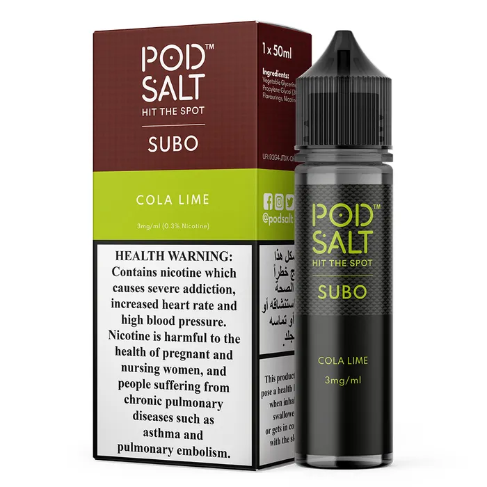 Pod Salt Subo 3mg/ml-50ml - Image 6