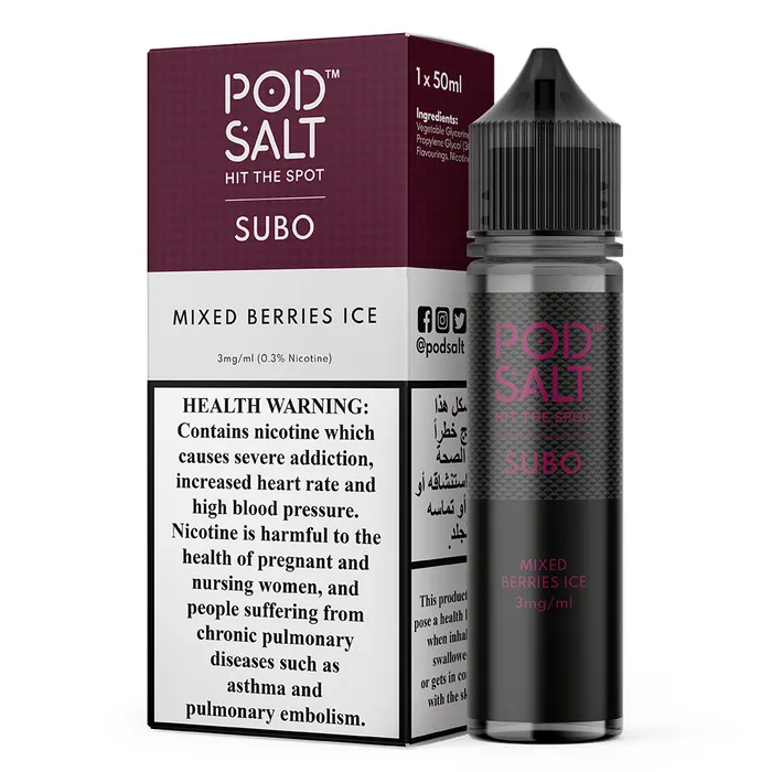 Pod Salt Subo 3mg/ml-50ml - Image 4