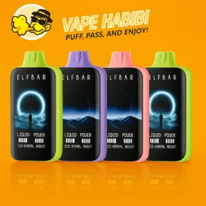 Elf Bar Moon Night 40000 Puffs 50mg Nicotine Disposable Vape lineup at Vape Habibi.