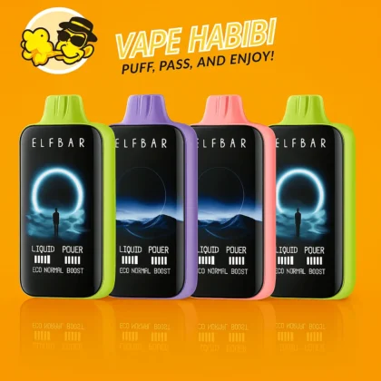 Elf Bar Moon Night 40000 Puffs 50mg Nicotine Disposable Vape lineup at Vape Habibi.