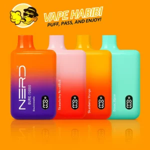 NERD FIRE 10000 PUFFS – 20MG NICOTINE DISPOSABLE VAPE available in multiple flavors at Vape Habibi.