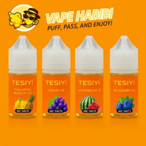 Tesiyi Salt Nicotine 30mg and 50mg 30ml Vape Liquid variety by Vape Habibi.