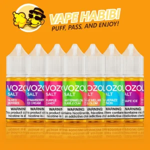 VOZOL 30mg/50mg Salt Nic 30ml Dubai vape liquid flavors by Vape Habibi.