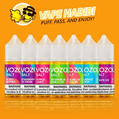 VOZOL 30mg/50mg Salt Nic 30ml Dubai vape liquid flavors by Vape Habibi.