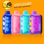 Vozol Rave 40000 Puffs disposable vapes 20MG and 50MG nicotine in vibrant colors