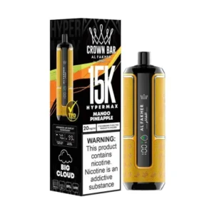 Al Fakher Crown Bar Hypermax 15000 puffs Mango Pineapple vape box