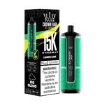 Al Fakher Crown Bar Hypermax 15000 puffs Lemon Lime vape packaging