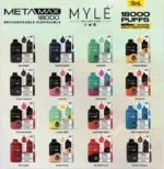 MYLE Meta Max 18000 Puffs Disposable Vape products chart