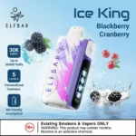 ELFBAR Ice King 30k Puffs Disposable Vape Ice Adjustable Blackberry Cranberry Flavours