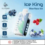 ELFBAR Ice King 30k Puffs Disposable Vape Ice Adjustable Blue Razz Ice Flavours