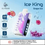 ELFBAR Ice King 30k Puffs Disposable Vape Ice Adjustable Grape Ice Flavours