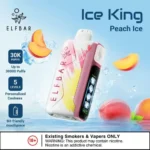 ELFBAR Ice King 30k Puffs Disposable Vape Ice Adjustable Peach Ice Flavours