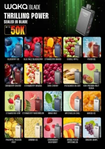 VOZOL Star 20000 Puffs Disposable Vape 50MG All Flavours Chart