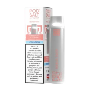 Pod Salt Nexus 1200 Puffs Disposable Vape 20mg Nicotine Strawberry Ice Cream Flavors