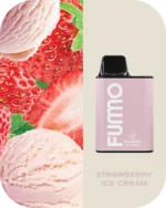 Fummo King 6000 Puffs Disposable Vape 2% Nicotine Strawberry Ice Cream Flavours