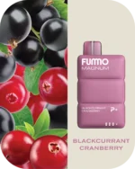 FUMMO Magnum 8000 Puffs Disposable Vape 20mg Nicotine blackcurrant cranberry flavours