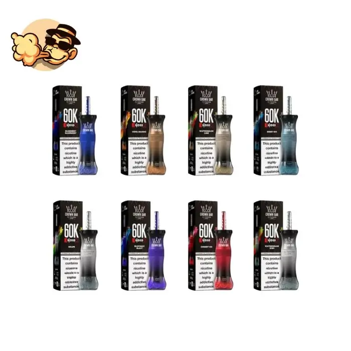 Al Fakher E Hose X 60000 Puffs Crown Bar 60K disposable vape full flavor lineup Dubai