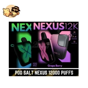 Pod Salt Nexus 12000 Puffs Disposable Vape 2% Nicotine Grape Berry Flavors