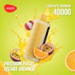 Vozol Gear Hookah 40000 Puff Disposable Vape Passion Fruit Lychee Orange Flavor
